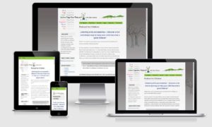 Listen Together Podcast website on various screen sizes