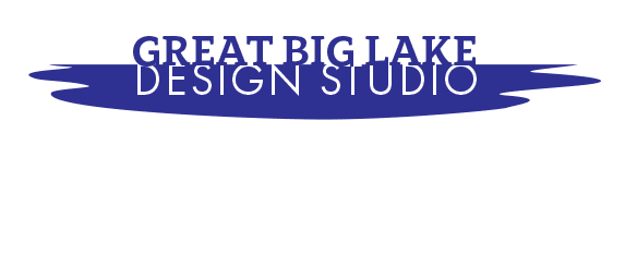 Great Big Lake Design logo ideas from early on in the process